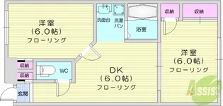 フェニックス福室【1階】の間取り
