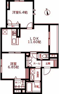 Ecrarge (エクラージュ)【1階】の間取り