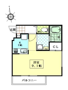カーサ オートル【2階】の間取り