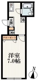 ソレアード神楽坂【1階】の間取り