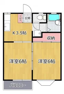 田辺ハイツ【2階】の間取り