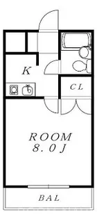 クリスタルハイツI【3階】の間取り