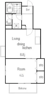 サザンヴィレッジ【3階】の間取り