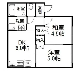多田ハイツII【2階】の間取り