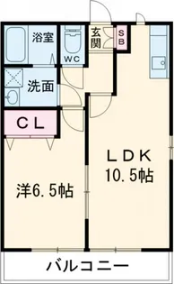 マレ・サランI【2階】の間取り