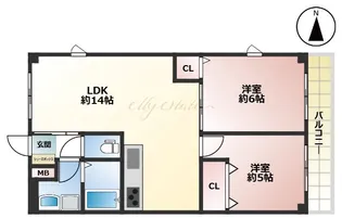 エスポワール【2階】の間取り