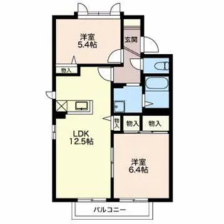 ディアスしののめ【1階】の間取り