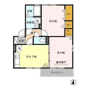 ルポ・トレーズ【2階】の間取り