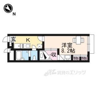 レオパレス寺嶋A【1階】の間取り