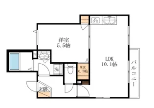 Mルナール【2階】の間取り