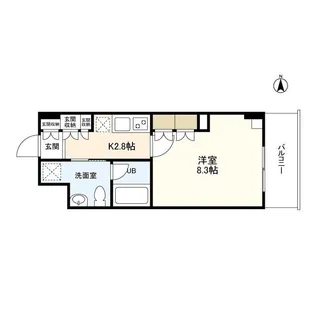 恵比寿三田レジデンス【2階】の間取り