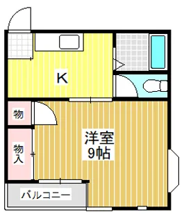 タイショウハイツあすみが丘【1階】の間取り