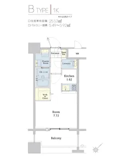 エンクレスト博多駅東2【12階】の間取り