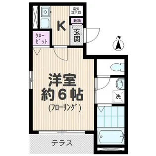 エルセリート北戸田【1階】の間取り