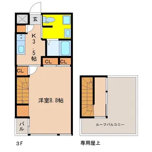 AKHA2【3階】の間取り