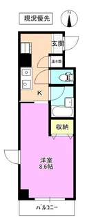 ドゥエル アズ【3階】の間取り