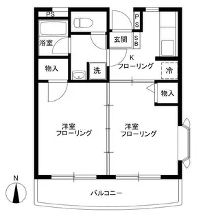 パールハイツ【1階】の間取り