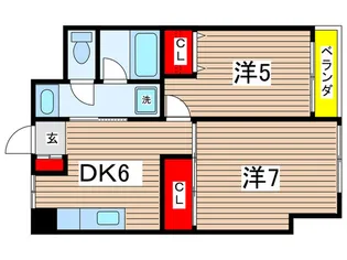 スプール馬場【5階】の間取り