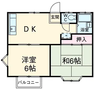 SKコーポ【1階】の間取り