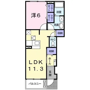 グラン シャリオC【1階】の間取り
