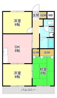 アミューレット光明池【2階】の間取り