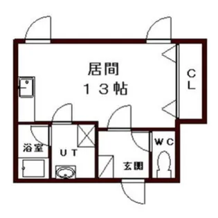 ペルドゥエープス藻岩【1階】の間取り