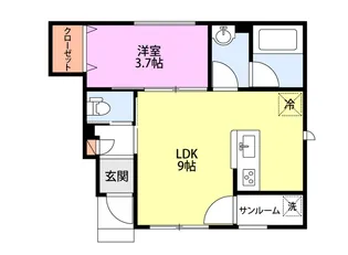 グレイス東太田I【1階】の間取り