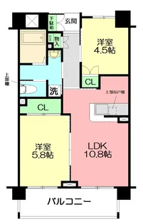 パノラマ南鴨宮【3階】の間取り