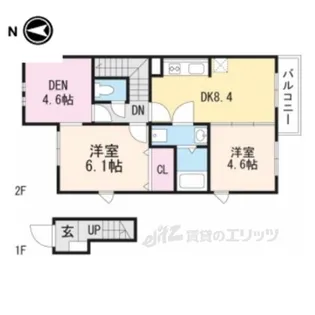 カーサ西の宮【2階】の間取り