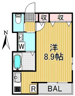 クラージュ【2階】の間取り