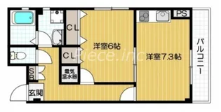 タイズコートクニジマ【3階】の間取り