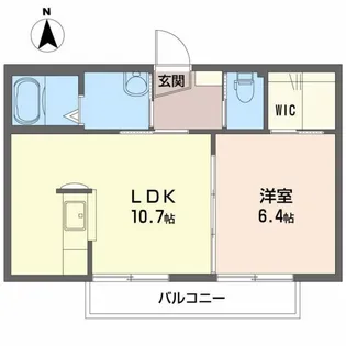 シャーメゾン ドラジェF【2階】の間取り