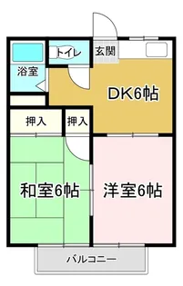 パークハイツ太平【2階】の間取り