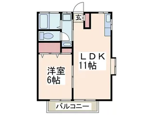 第8もえぎ野ハイツの間取り