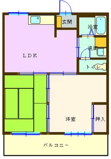 みずほハイツ【1階】の間取り