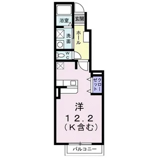 ミルテシェレ A【1階】の間取り
