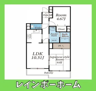 ガレット松戸元山【5階】の間取り