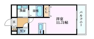 KafuuCourt矢賀【7階】の間取り