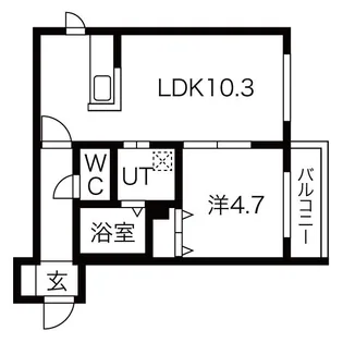Fons発寒南(フォンス)【1階】の間取り