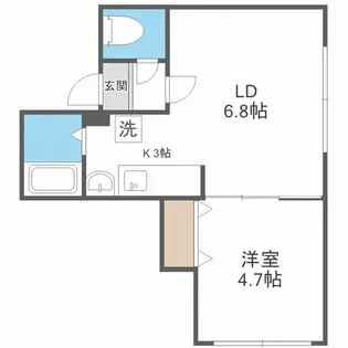 ラ・フレール【4階】の間取り