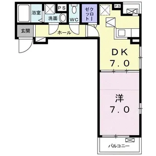 アヴニール【1階】の間取り