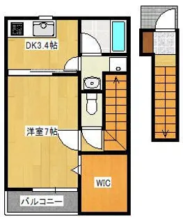 モダンクラウド【2階】の間取り