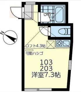 ユナイト三春ジョーウェスティン【1階】の間取り