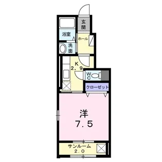 プラトリーナ【1階】の間取り