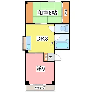バウム・ドルフ【1階】の間取り
