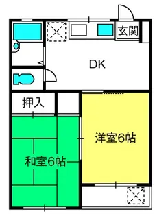 アベニュー大沢【2階】の間取り