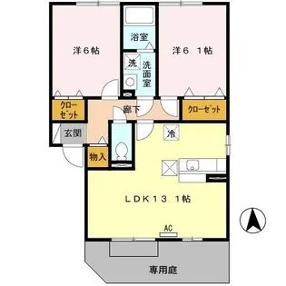 サンライズ【1階】の間取り