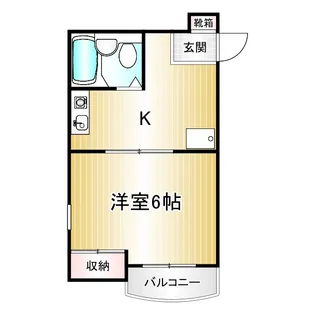 シンアイプラザ中野本町【2階】の間取り
