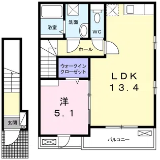 シオンジェルメ【2階】の間取り
