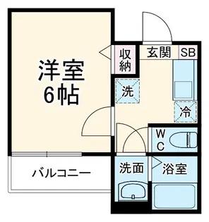 ウエストコート八木崎R【3階】の間取り